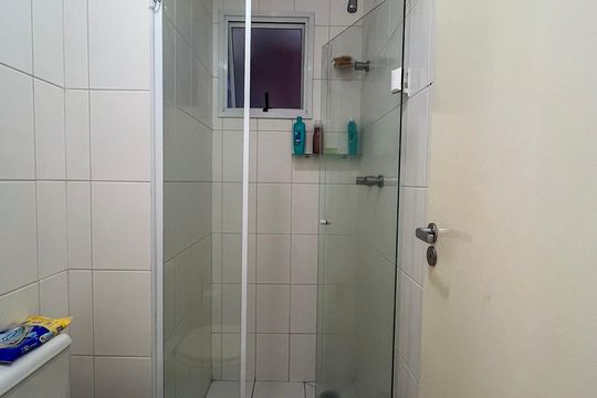 Banheiro de apartamento à venda com 3 quartos, 76m² em Vila Moinho Velho, São Paulo