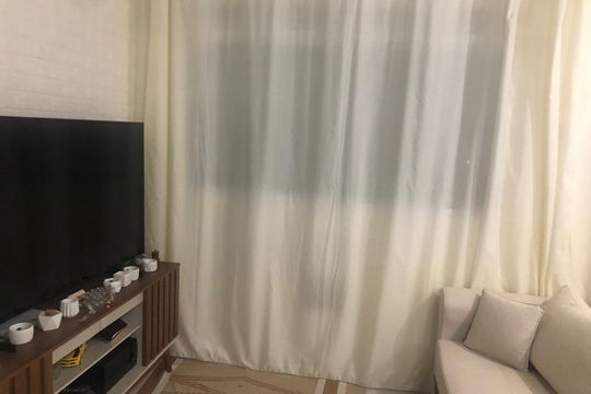 Quarto de apartamento à venda com 1 quarto, 34m² em Veleiros, São Paulo