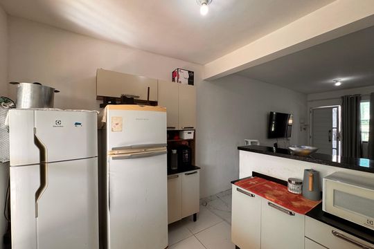 Cozinha de casa de condomínio à venda com 2 quartos, 60m² em Recreio dos Bandeirantes, Rio de Janeiro
