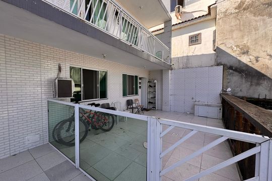 Varanda / Área externa de casa de condomínio à venda com 2 quartos, 60m² em Recreio dos Bandeirantes, Rio de Janeiro