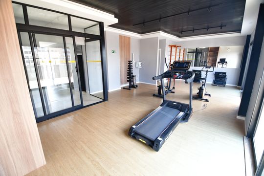 Área comum - Academia de kitnet/studio para alugar com 1 quarto, 36m² em Botafogo, Campinas