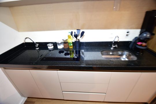 Cozinha de kitnet/studio para alugar com 1 quarto, 36m² em Botafogo, Campinas