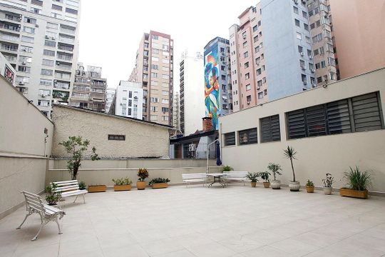 Área Comum - Pátio de apartamento à venda com 3 quartos, 135m² em Centro Histórico, Porto Alegre