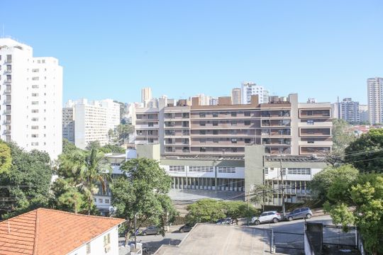 Vista da Sacada de kitnet/studio à venda com 1 quarto, 27m² em Perdizes, São Paulo