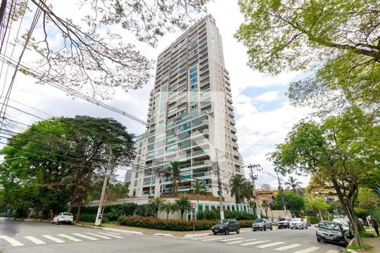 Fachada de apartamento à venda com 1 quarto, 51m² em Brooklin, São Paulo