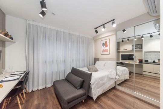 Apartamento para alugar com 1 quarto, 27m² em Brooklin, São Paulo