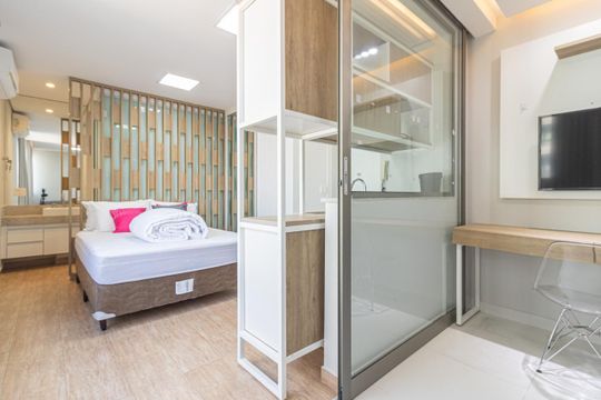 Studio de kitnet/studio para alugar com 1 quarto, 29m² em Vila Nova Conceição, São Paulo