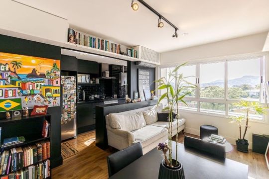 Sala de apartamento para alugar com 1 quarto, 55m² em Tristeza, Porto Alegre