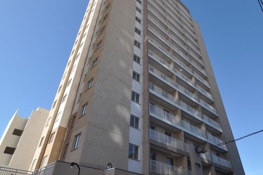 Fachada do bloco de apartamento à venda com 2 quartos, 35m² em Parque Vitoria, São Paulo