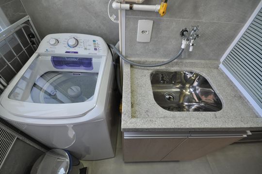 Área de serviço de apartamento à venda com 2 quartos, 35m² em Parque Vitoria, São Paulo