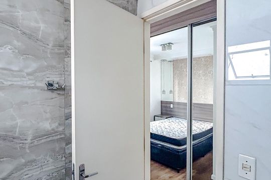 Banheiro da Suíte de apartamento à venda com 3 quartos, 62m² em Vila Moreira, São Paulo