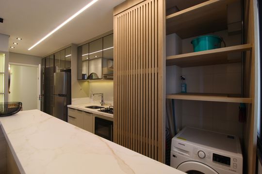Cozinha de apartamento à venda com 2 quartos, 49m² em Vila Olímpia, São Paulo