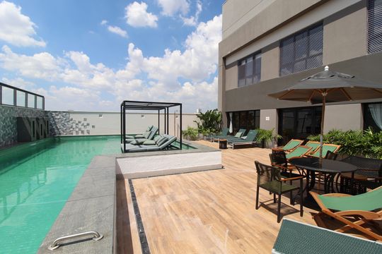 Área Comum - Piscina de apartamento à venda com 2 quartos, 49m² em Vila Olímpia, São Paulo