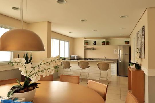 Salão de Festas de apartamento à venda com 2 quartos, 46m² em Parque Jaçatuba, Santo André