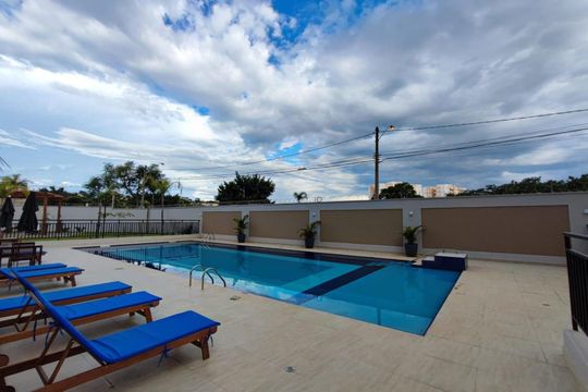 Área comum - Piscina de apartamento para alugar com 2 quartos, 43m² em Jardim Ipaussurama, Campinas