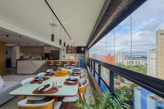 Sala de Jantar de apartamento à venda com 3 quartos, 180m² em Jardim, Santo André