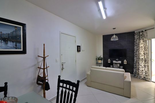 Sala  de apartamento à venda com 3 quartos, 107m² em Vila Euclides, São Bernardo do Campo