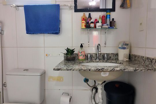 Quarto 1 - Suíte Banheiro  de apartamento à venda com 3 quartos, 107m² em Vila Euclides, São Bernardo do Campo