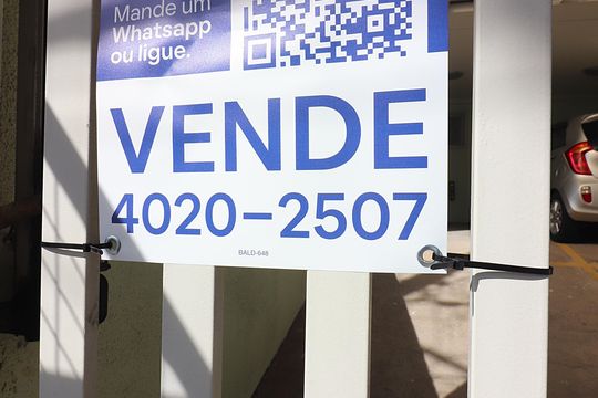 Placa  de apartamento à venda com 3 quartos, 107m² em Vila Euclides, São Bernardo do Campo