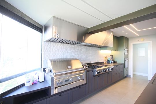 Cozinha - Armários de apartamento à venda com 4 quartos, 196m² em Jardim Ampliacao, São Paulo