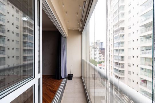 Varanda de kitnet/studio à venda com 1 quarto, 43m² em Barra Funda, São Paulo
