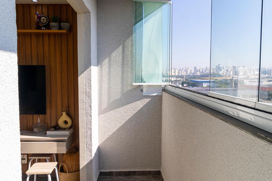 Varanda da Sala de apartamento para alugar com 2 quartos, 42m² em Vila Guilherme, São Paulo