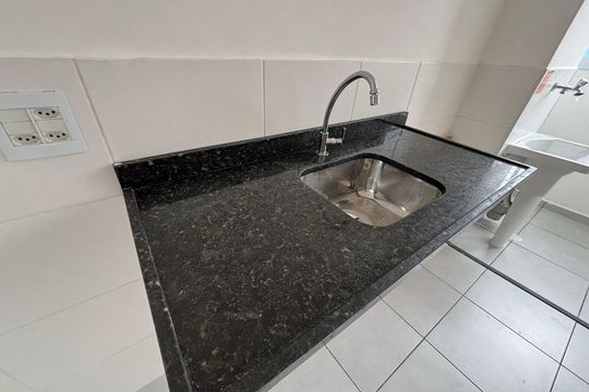 Cozinha de apartamento à venda com 2 quartos, 42m² em Vila Cosmopolita, São Paulo