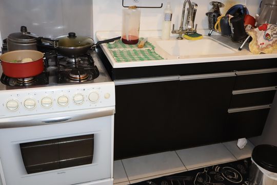 Cozinha e Área de Serviço de apartamento para alugar com 1 quarto, 29m² em Vila Ema, São Paulo