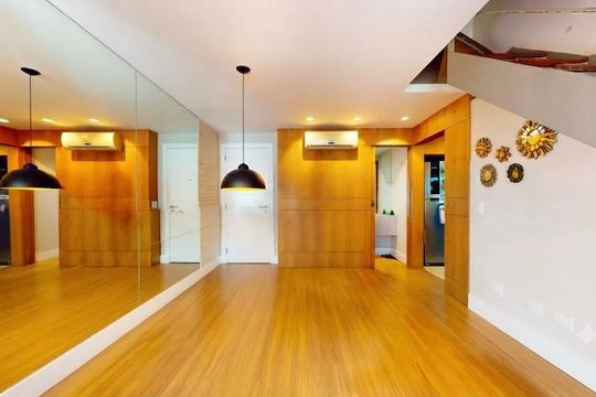 Sala de apartamento à venda com 2 quartos, 87m² em São Conrado, Rio de Janeiro