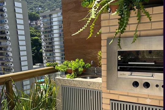 Varanda de apartamento à venda com 2 quartos, 87m² em São Conrado, Rio de Janeiro
