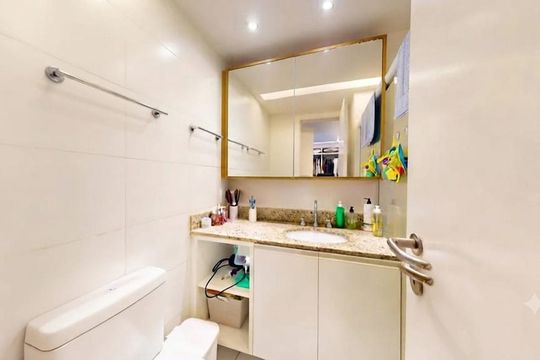 Banheiro de apartamento à venda com 2 quartos, 87m² em São Conrado, Rio de Janeiro