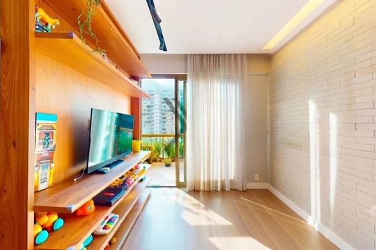 Sala de apartamento à venda com 2 quartos, 87m² em São Conrado, Rio de Janeiro