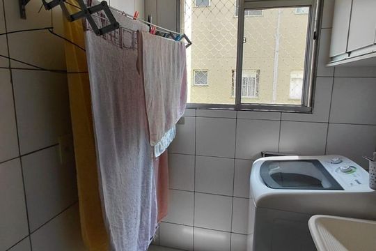 Área de serviço de apartamento à venda com 2 quartos, 47m² em Vila Abaeté, Campinas