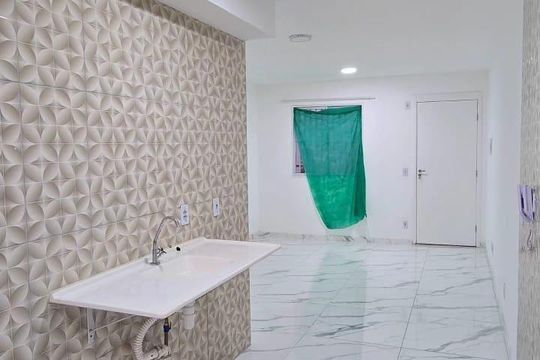 Cozinha de apartamento para alugar com 1 quarto, 49m² em Jardim da Laranjeira (Zona Leste), São Paulo