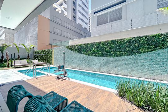 Área comum - Piscina de kitnet/studio à venda com 1 quarto, 24m² em Tatuapé, São Paulo