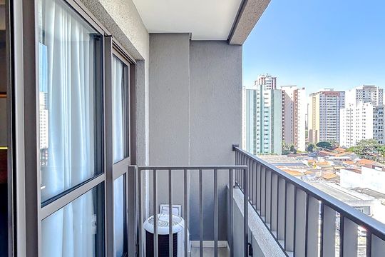 Varanda de kitnet/studio à venda com 1 quarto, 24m² em Tatuapé, São Paulo