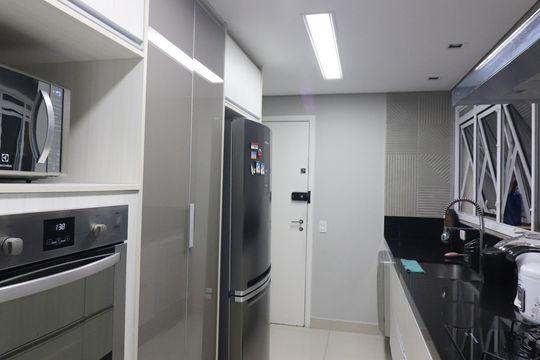 Cozinha de apartamento à venda com 3 quartos, 156m² em Centro, São Bernardo do Campo
