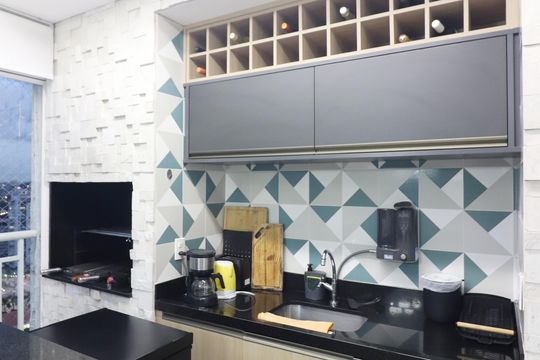 Varanda gourmet de apartamento à venda com 3 quartos, 156m² em Centro, São Bernardo do Campo