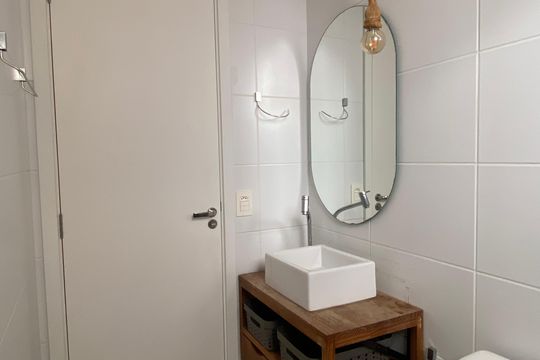Banheiro da Suíte de apartamento para alugar com 3 quartos, 70m² em Continental, Osasco