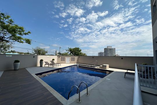 Área comum - Piscina de apartamento para alugar com 3 quartos, 72m² em Vila Branca, Jacareí