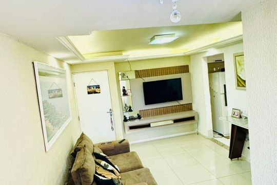 Sala de apartamento para alugar com 2 quartos, 50m² em São Marcos, Salvador