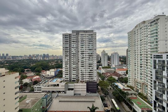 Vista de kitnet/studio à venda com 1 quarto, 25m² em Santo Amaro, São Paulo