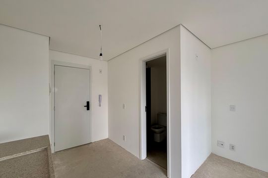 Cozinha de kitnet/studio à venda com 1 quarto, 25m² em Santo Amaro, São Paulo