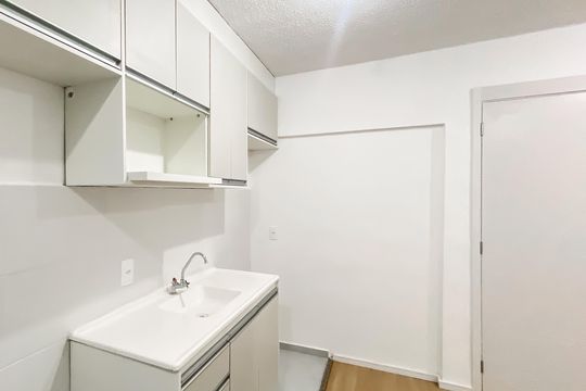 Cozinha  de apartamento para alugar com 2 quartos, 39m² em Vila Campanela, São Paulo
