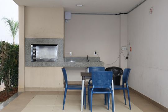 Área comum - Churrasqueira de apartamento para alugar com 2 quartos, 32m² em Vila Graciosa, São Paulo