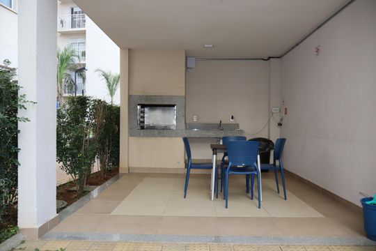 Área comum - Churrasqueira de apartamento para alugar com 2 quartos, 32m² em Vila Graciosa, São Paulo