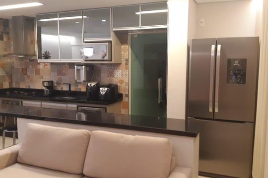 Cozinha de apartamento à venda com 3 quartos, 100m² em Padre Osvaldo B Pena, Nova Lima