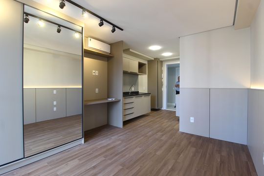Sala/Quarto de kitnet/studio para alugar com 1 quarto, 25m² em Vila Olímpia, São Paulo