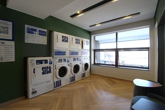 Área Comum - Lavanderia de kitnet/studio para alugar com 1 quarto, 25m² em Vila Olímpia, São Paulo