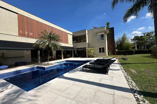 Piscina de casa de condomínio à venda com 6 quartos, 1200m² em Residencial Morada dos Lagos, Barueri
